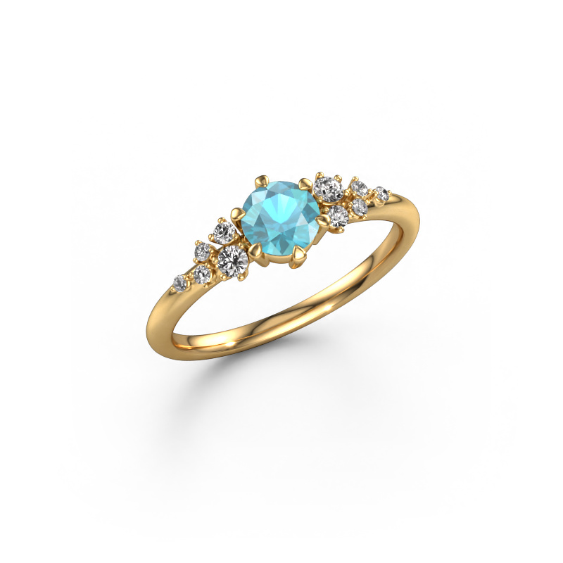 Bild von Verlobungsring Royce RND 585 Gold Blau Topas 5 mm