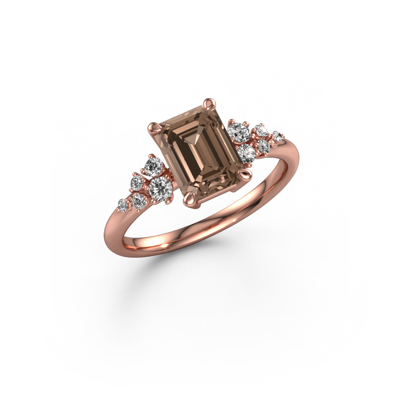 Image of Ring Royce EME 585 rose gold Brown diamond 1.953 crt