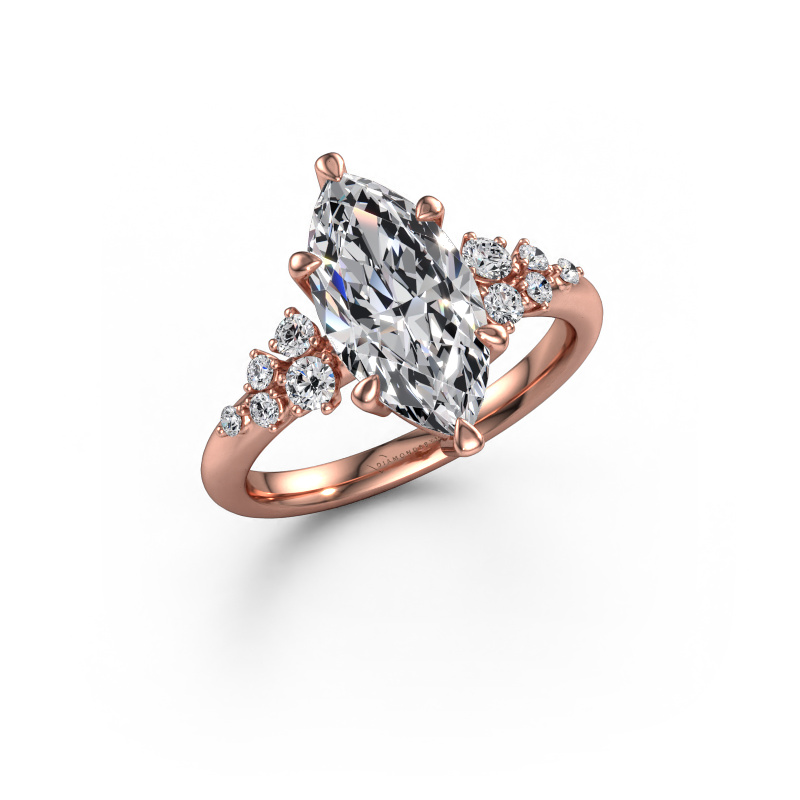 Image of Engagement ring Royce MRQ 585 rose gold Lab grown diamond 2.742 crt