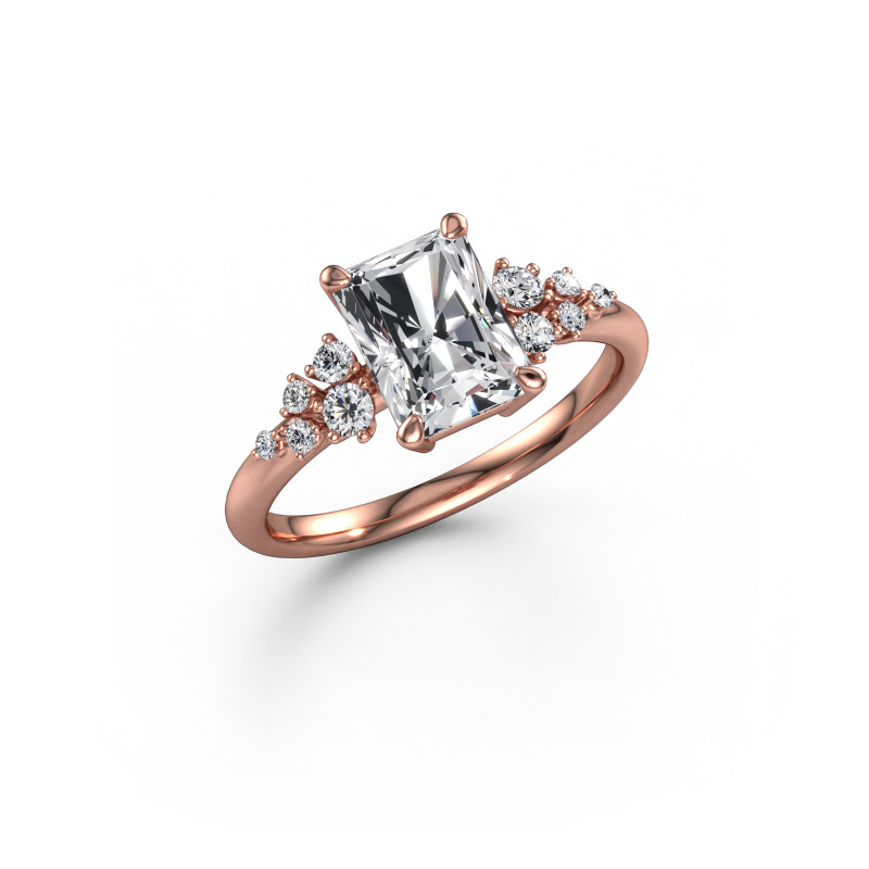 Afbeelding van Verlovingsring Royce RAD 585 rosé goud Diamant 1.953 crt
