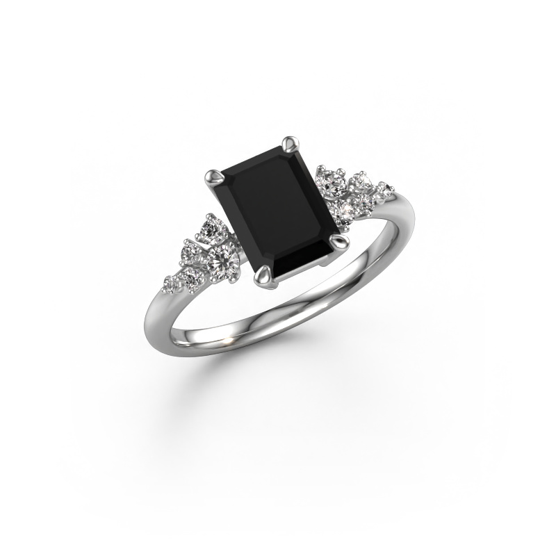 Image of Ring Royce EME 950 platinum Black diamond 2.303 crt