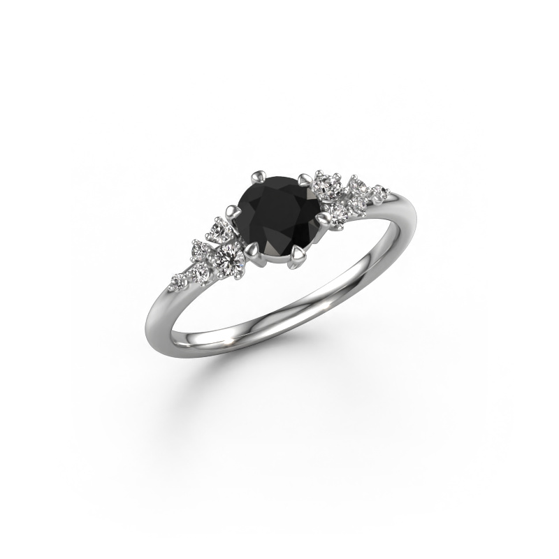 Bild von Ring Royce RND 585 Weißgold Schwarz Diamant 0.913 crt