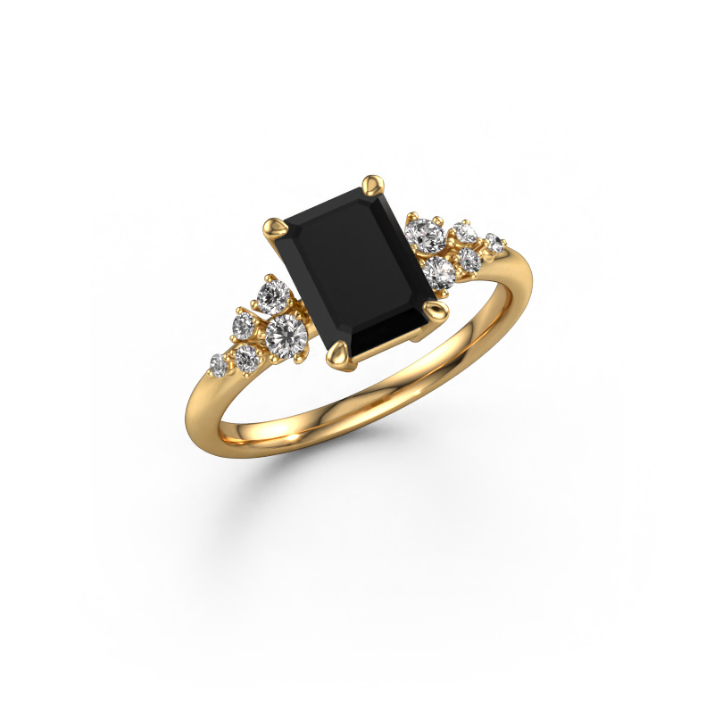 Image of Engagement ring Royce EME 585 gold Black diamond 2.303 crt