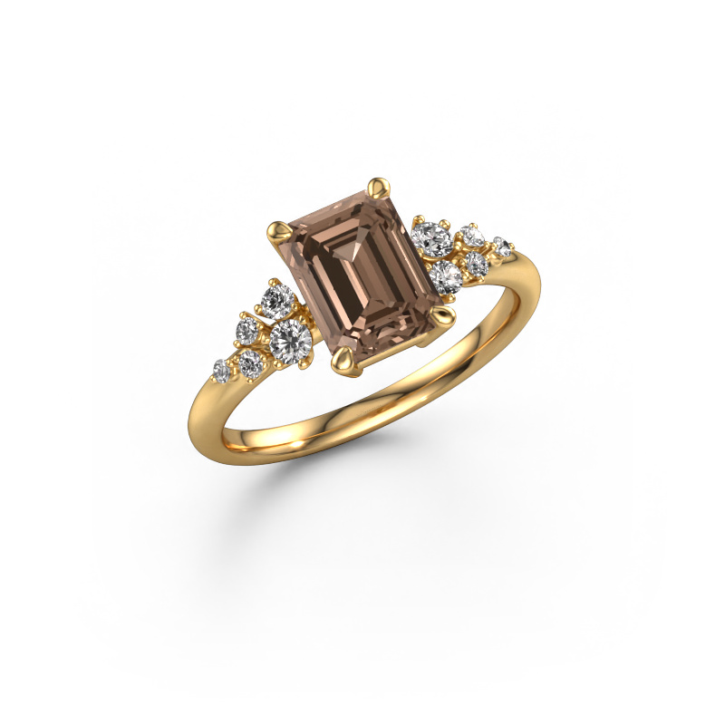 Image of Engagement ring Royce EME 585 gold Brown diamond 1.953 crt