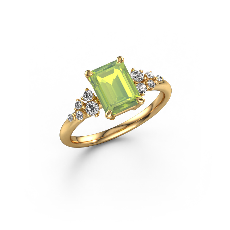 Bild von Verlobungsring Royce EME 585 Gold Peridot 8x6 mm