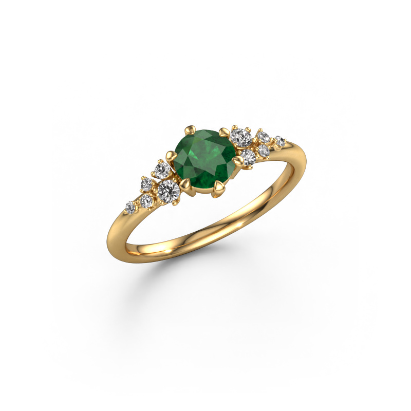 Image of Ring Royce RND 585 gold Emerald 5.5 mm