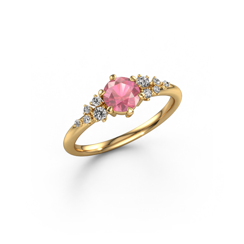 Image of Ring Royce RND 585 gold Tourmaline pink 5.5 mm