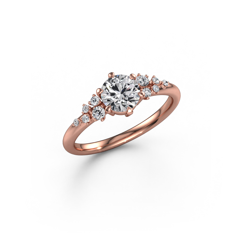 Image de Bague de fiançailles Royce RND 585 or rose Diamant 0.833 crt