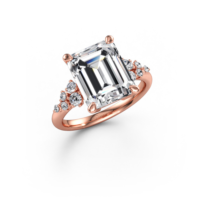 Immagine di Anello di fidanzamento Royce EME 585 oro rosa Diamante lab grown 5.476 crt