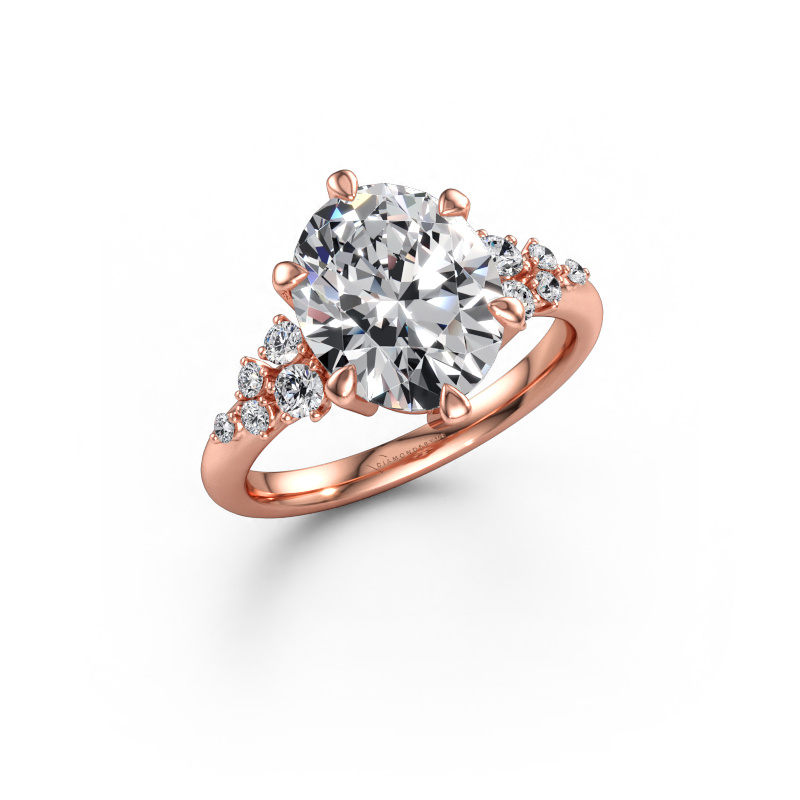 Immagine di Anello di fidanzamento Royce OVL 585 oro rosa Diamante lab grown 4.166 crt