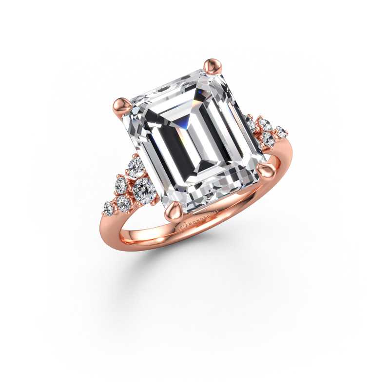 Image of Engagement ring Royce EME 585 rose gold Lab-grown diamond 6.266 crt