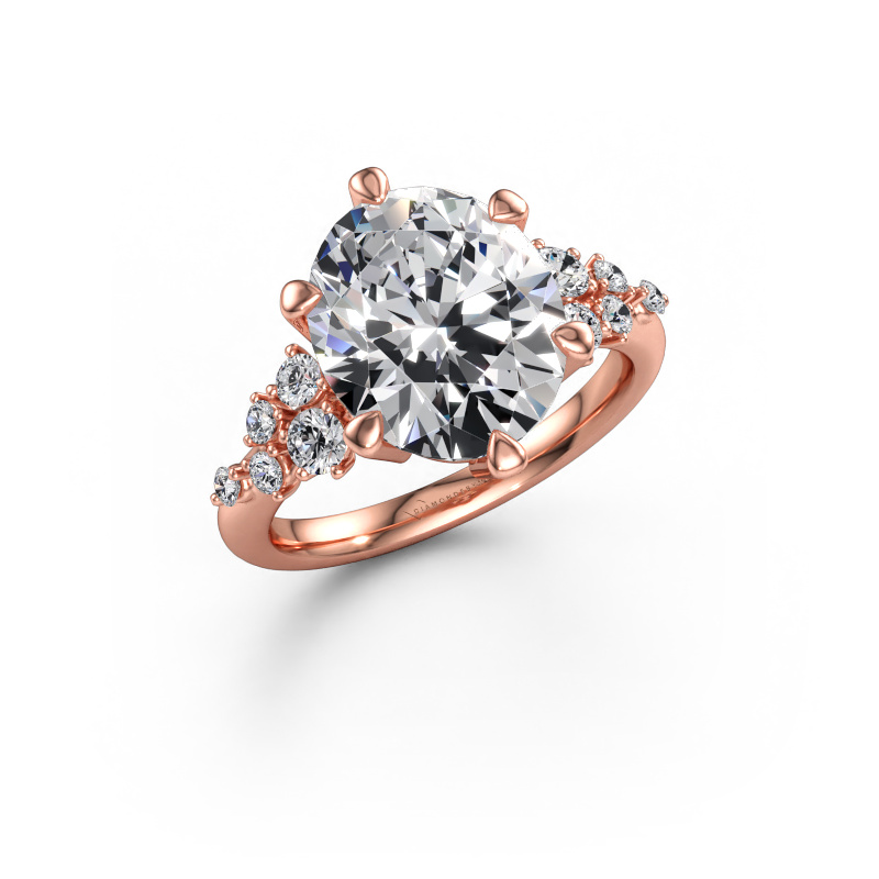 Immagine di Anello Royce OVL 585 oro rosa Diamante lab grown 5.440 crt