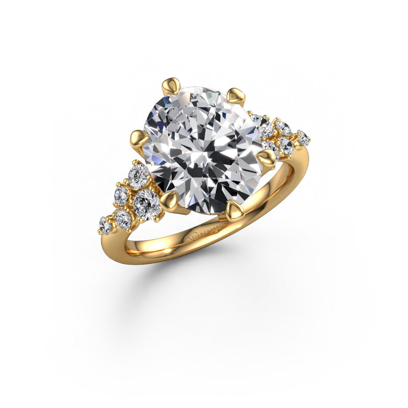 Image of Engagement ring Royce OVL 585 gold Lab grown diamond 5.440 crt