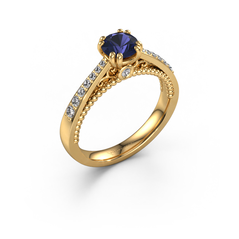 Bild von Verlobungsring Rozella 585 Gold Saphir 5.5 mm