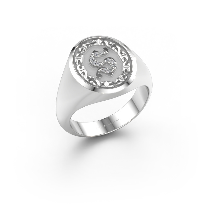 Bild av Herrring Ruan 585 vitt guld Diamant 0.05 crt