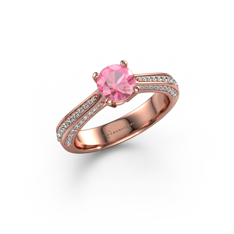 Image de Bague de fiançailles Ruby rnd 585 or rose Saphir rose 5.7 mm