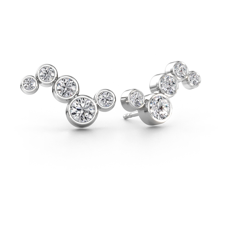 Immagine di Orecchini Ryan 585 oro bianco Diamante lab grown 1.71 crt