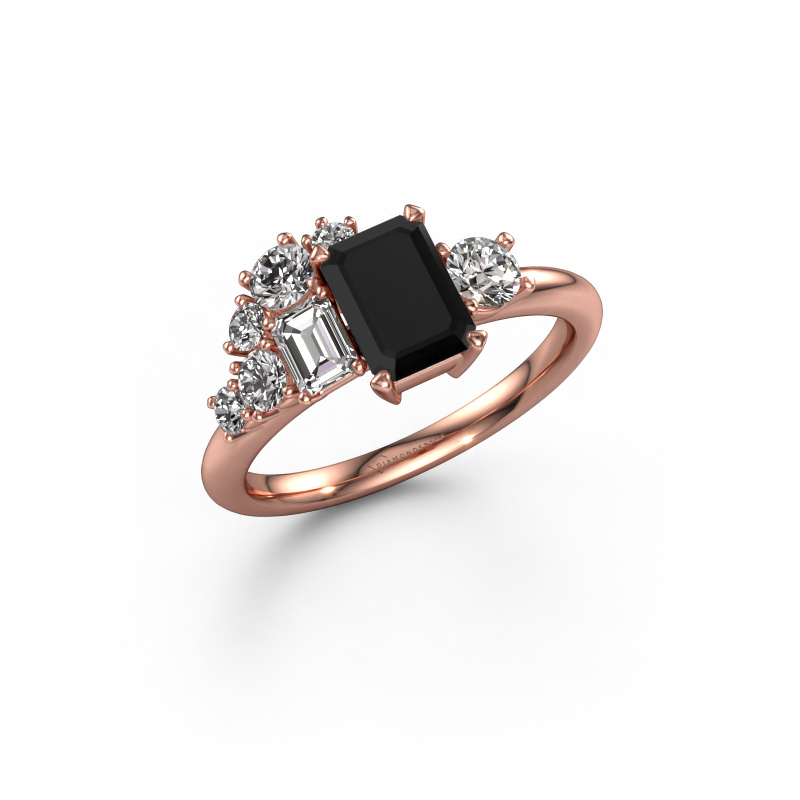 Bild von Ring Sabina 585 Roségold Schwarz Diamant 2.090 crt