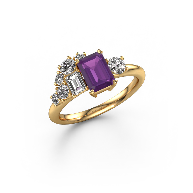 Image of Ring Sabina 585 gold Amethyst 7x5 mm