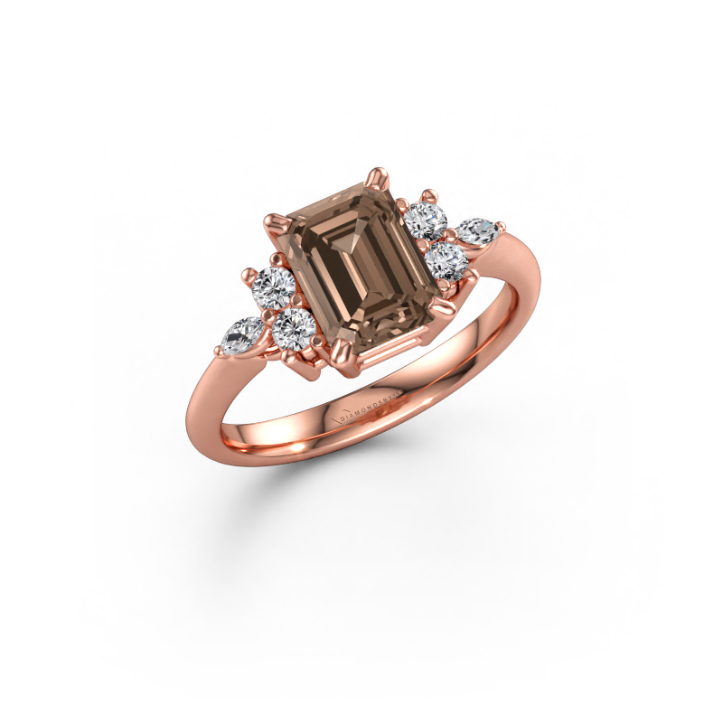 Immagine di Anello Sade 585 oro rosa Diamante marrone 19.48 crt
