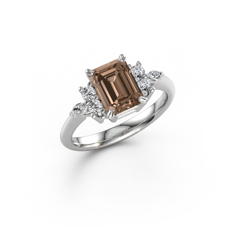 Immagine di Anello Sade 585 oro bianco Diamante marrone 19.48 crt