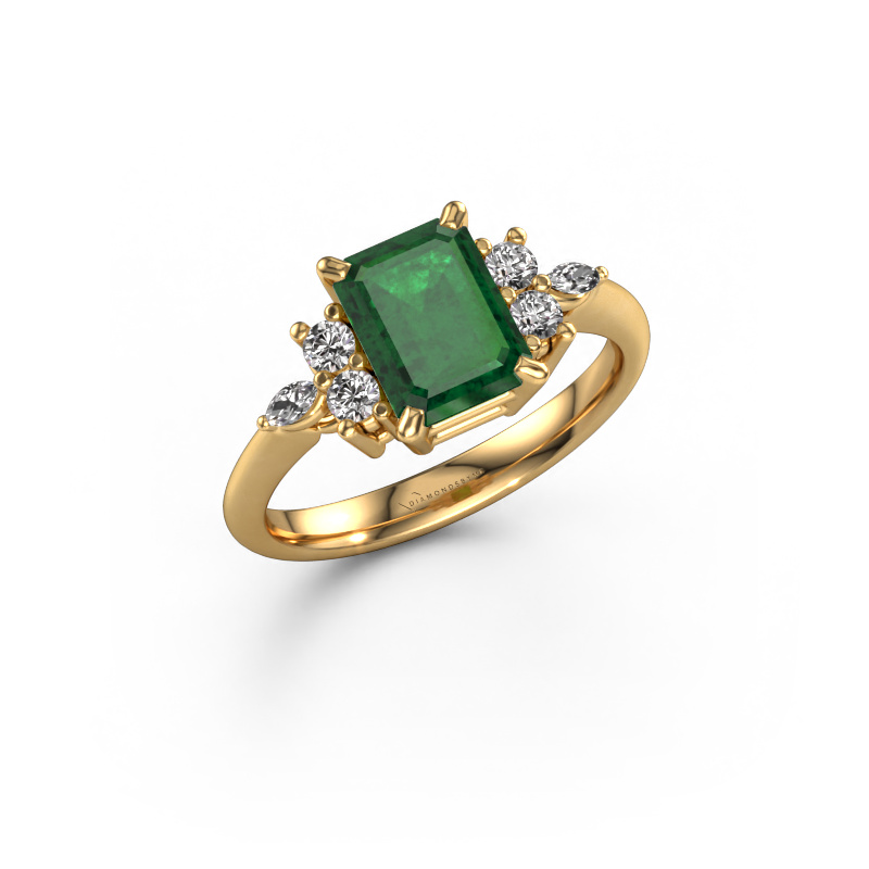 Bild von Ring Sade 585 Gold Smaragd 8x6 mm