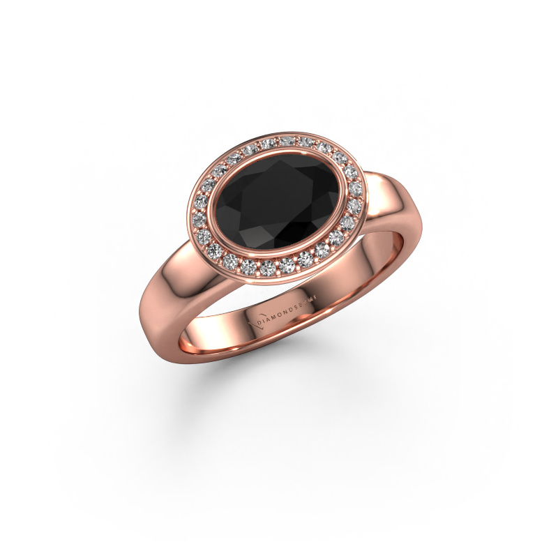 Bild von Ring Salena 585 Roségold Schwarz Diamant 1.52 crt
