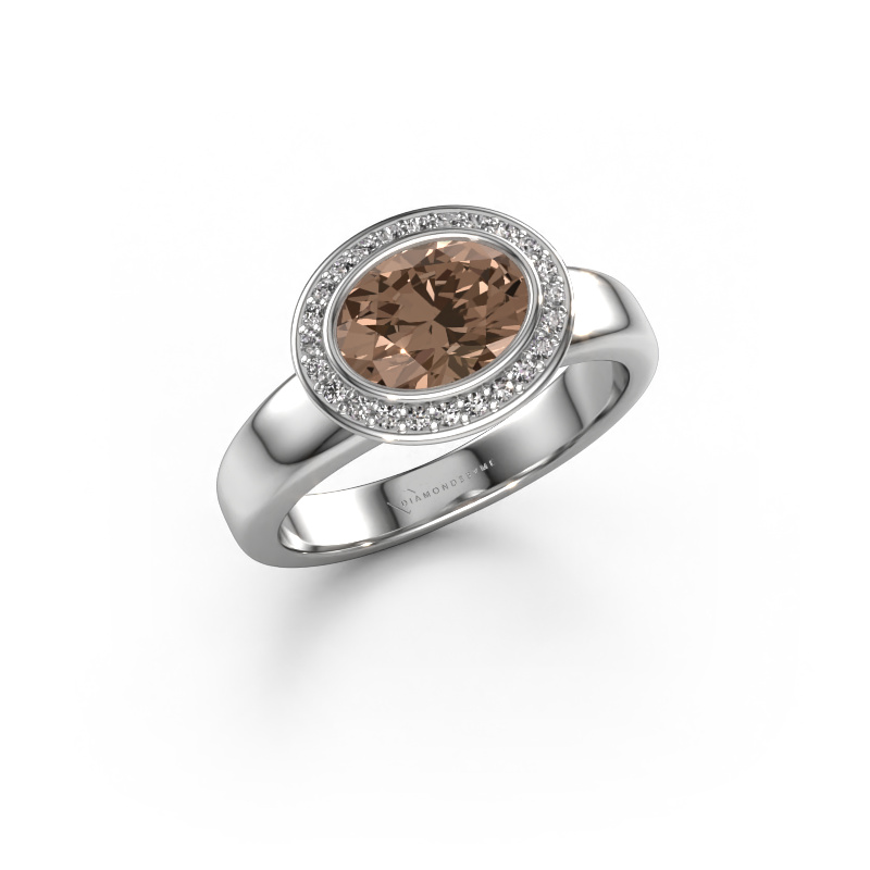 Image of Ring Salena 950 platinum Brown diamond 1.22 crt