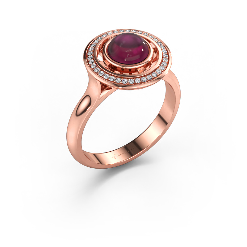 Bild av Ring Salima 585 roséguld Rodolit 6 mm