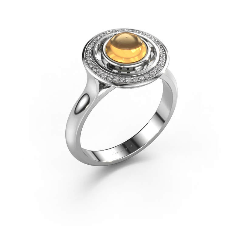 Image of Ring Salima 950 platinum Citrin 6 mm