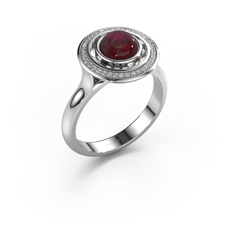 Image of Ring Salima 950 platinum Garnet 6 mm