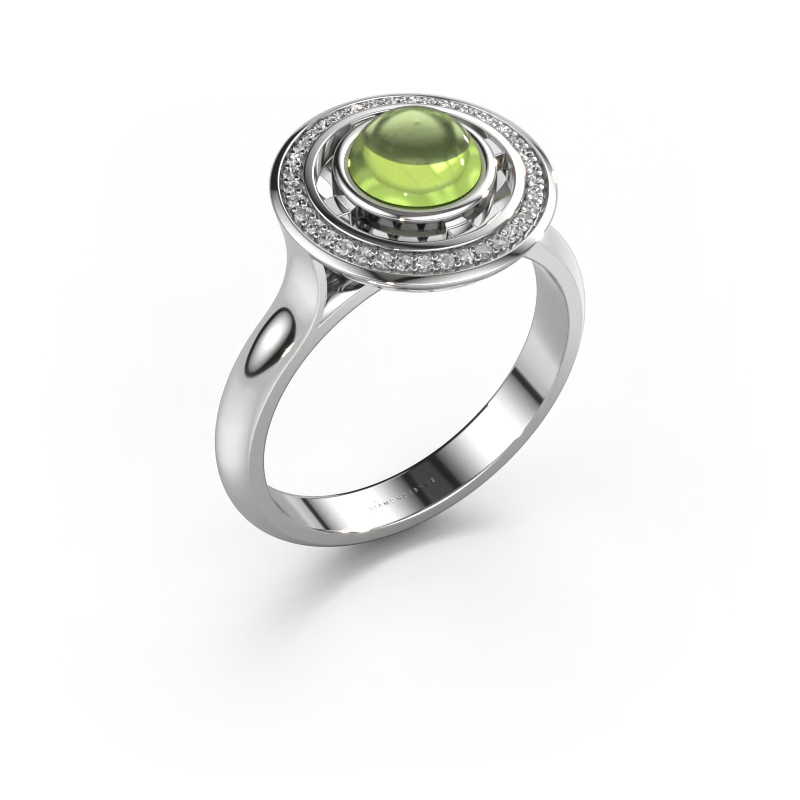 Image of Ring Salima 950 platinum Peridot 6 mm