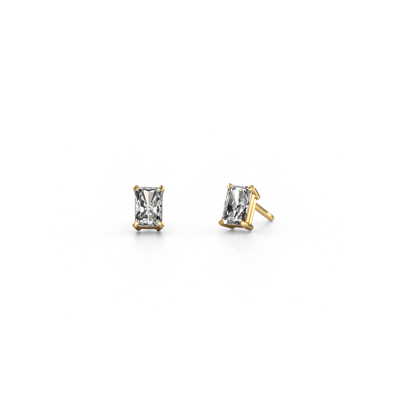 Image de Clous d'oreilles Sam RAD 585 or jaune Diamant synthétique 1.30 crt
