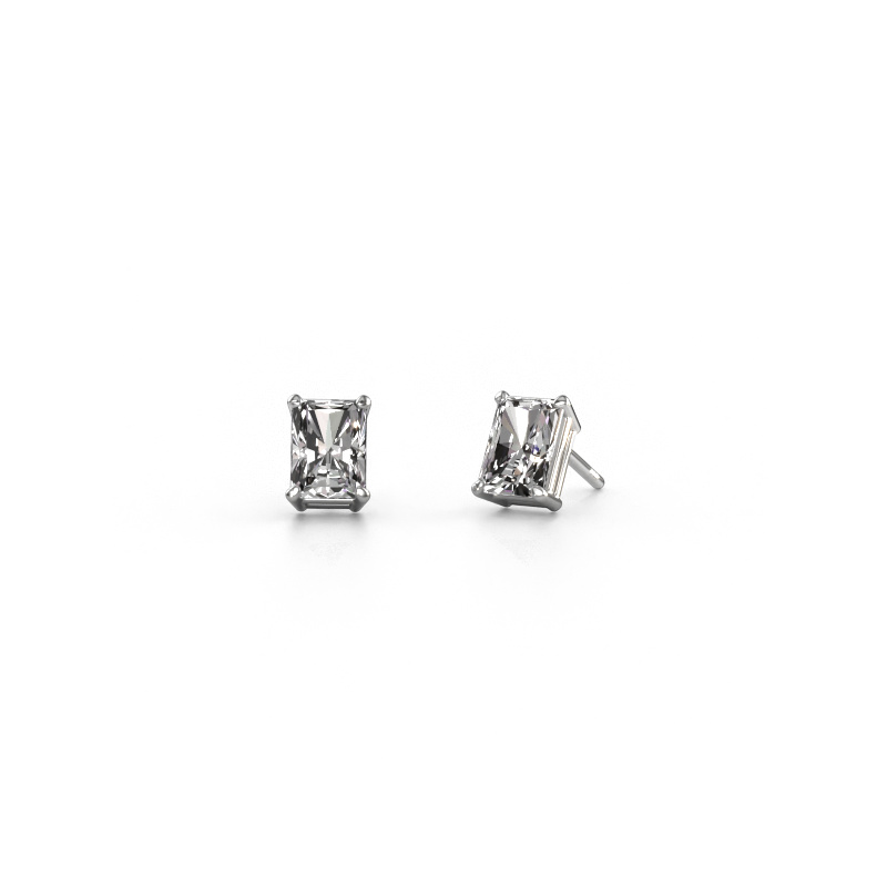Image of Stud earrings Sam RAD 585 white gold Diamond 2.00 crt