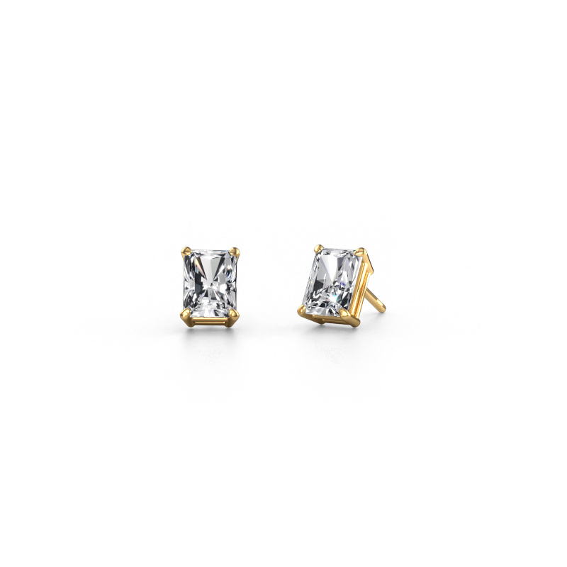 Image of Stud earrings Sam RAD 585 gold Diamond 3.00 crt