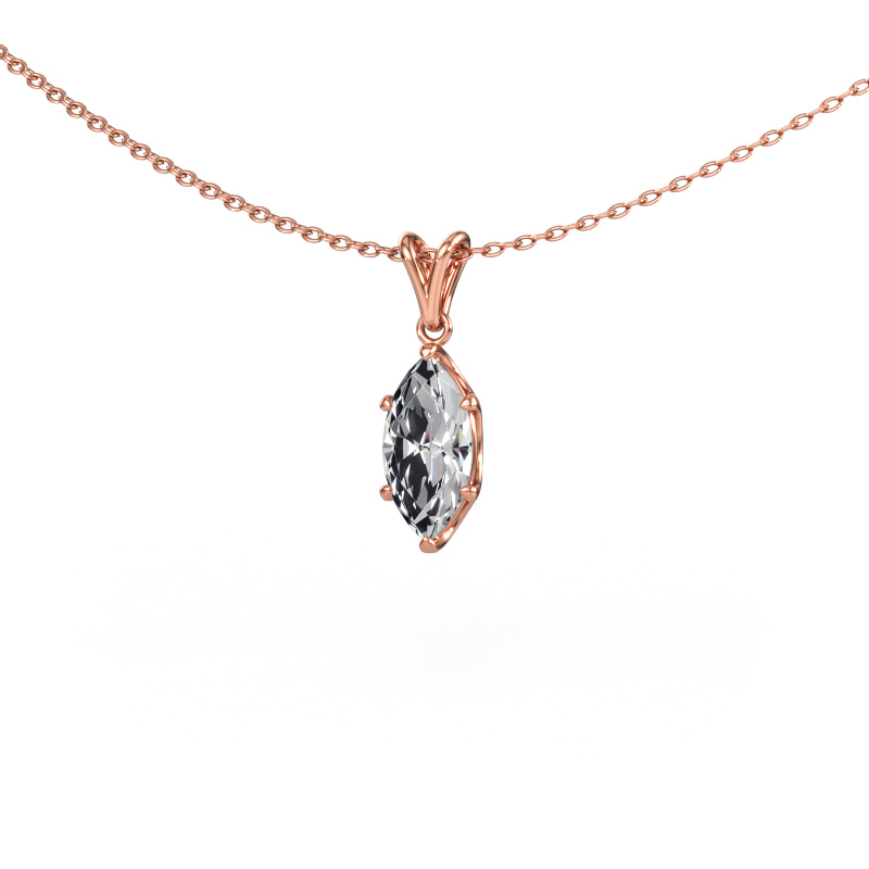 Image of Pendant Sam MRQ 585 rose gold Diamond 1.00 crt