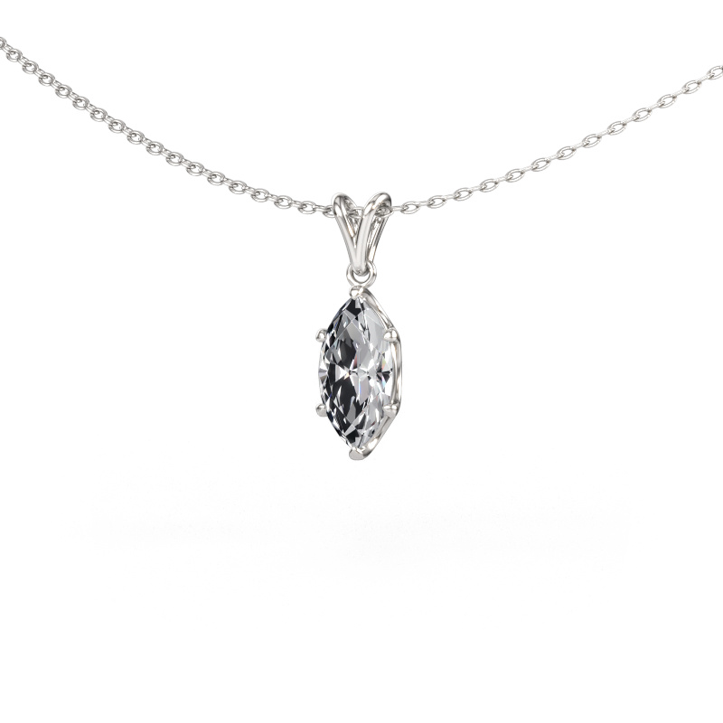Image of Pendant Sam MRQ 950 platinum Lab grown diamond 1.00 crt