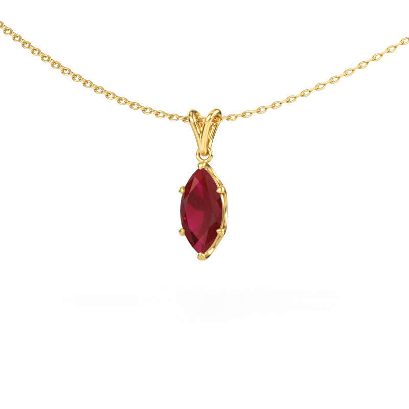 Image de Pendentif Sam MRQ 585 or jaune Rubis 10x5 mm