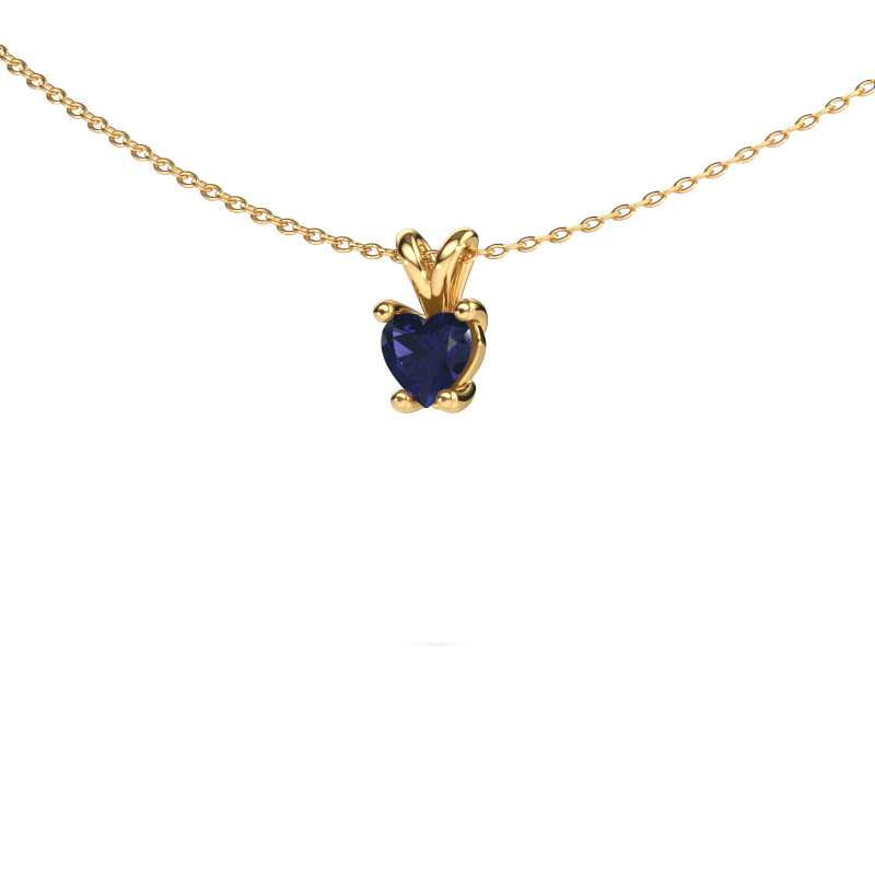 Image of Pendant Sam Heart 585 gold Sapphire 5 mm