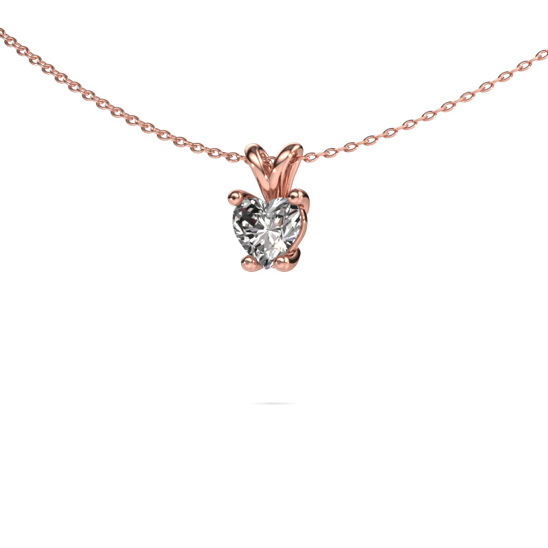 Bild von Anhänger Sam Heart 585 Roségold Diamant 0.80 crt