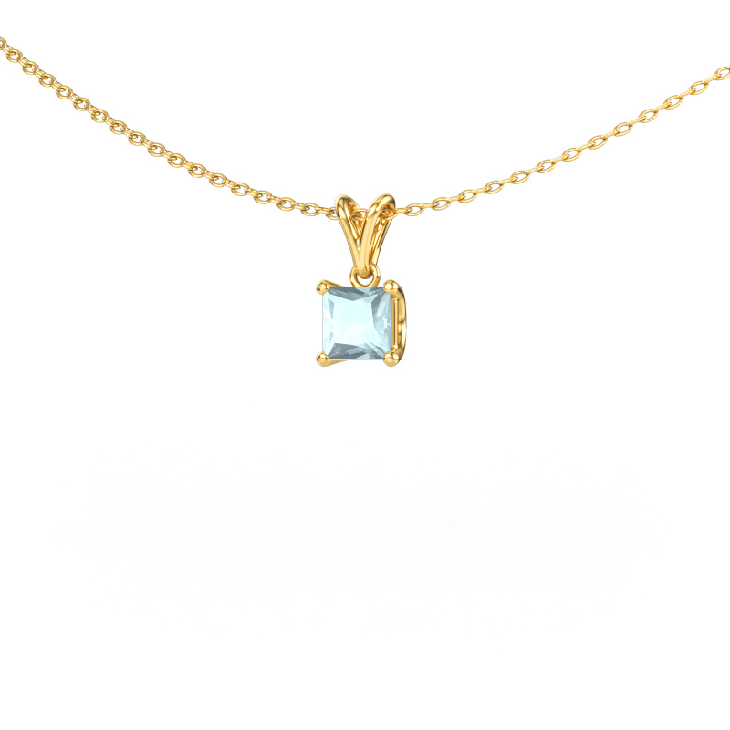 Bild von Anhänger Sam SQR 585 Gold Aquamarin 4.5 mm