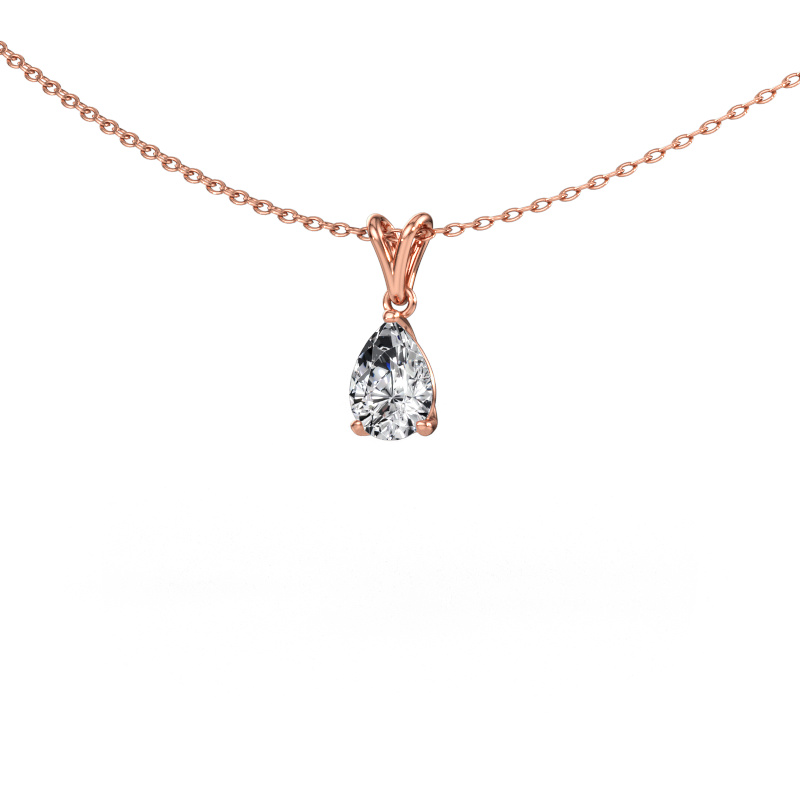 Image of Pendant Sam PER 585 rose gold Lab grown diamond 0.65 crt