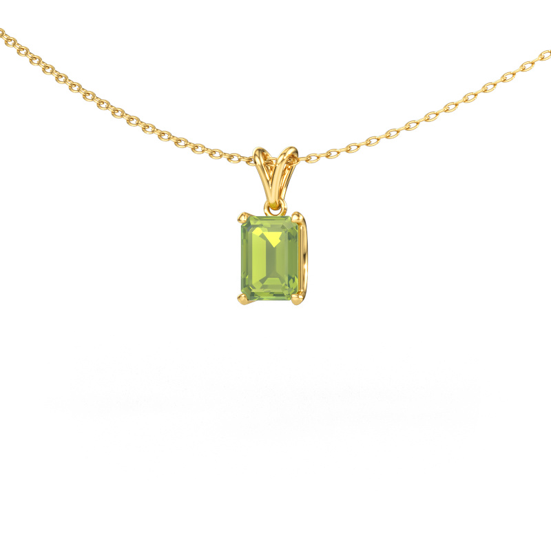 Image of Pendant Sam EME 585 gold Peridot 7x5 mm