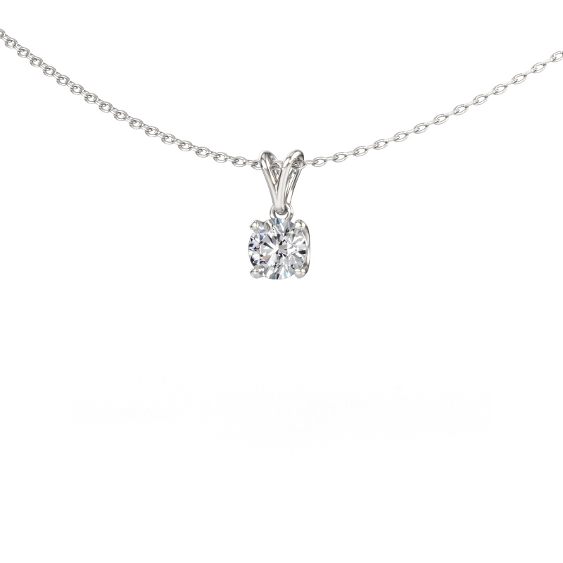 Image de Pendentif Sam RND 950 platine Diamant synthétique 0.50 crt