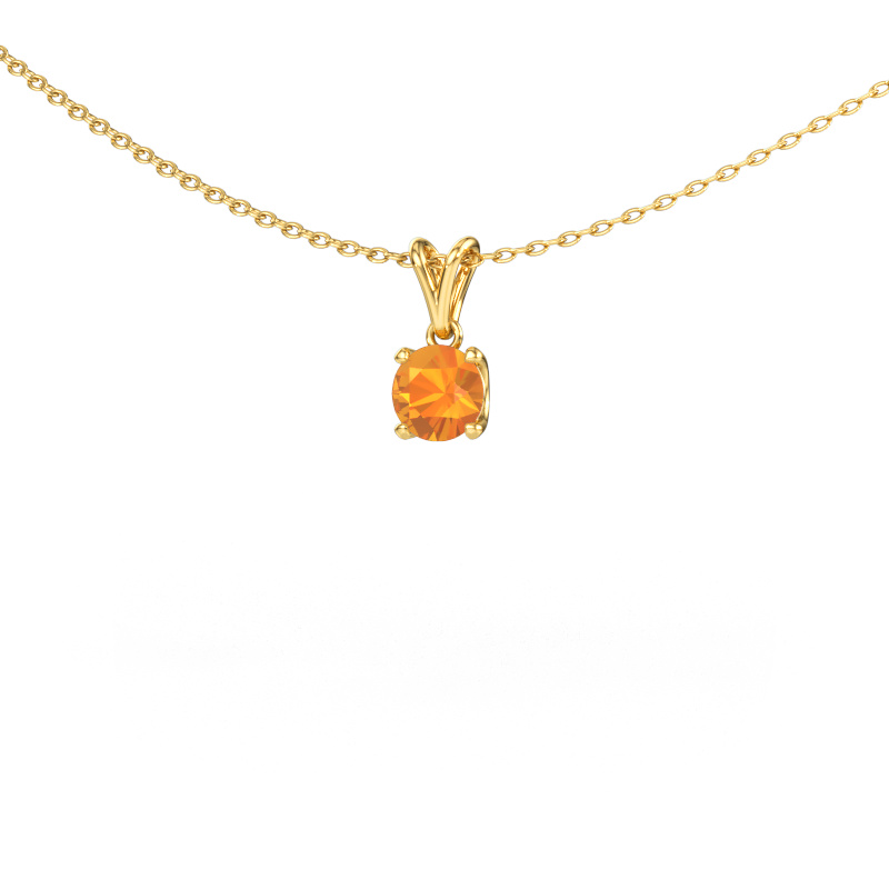 Bild von Anhänger Sam RND 585 Gold Citrin 5 mm