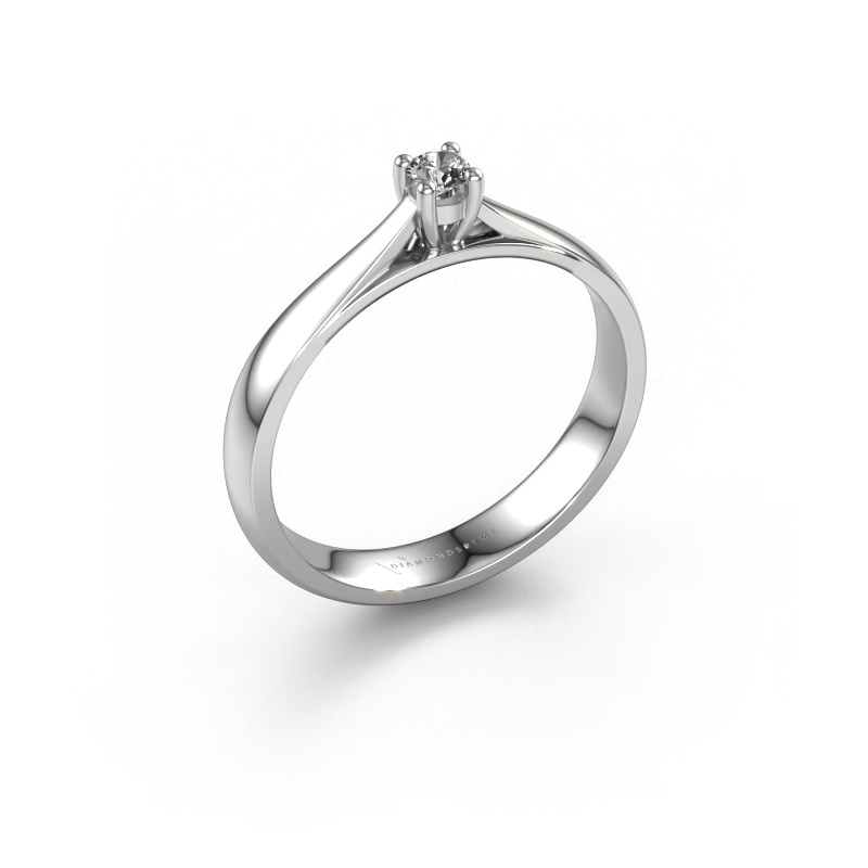 Image of Engagement ring Sam 950 platinum Diamond 0.08 crt