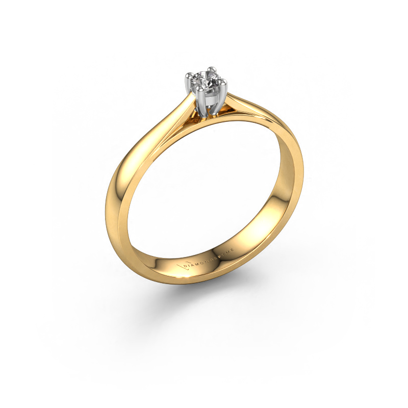 Image of Engagement ring Sam 585 gold Diamond 0.08 crt
