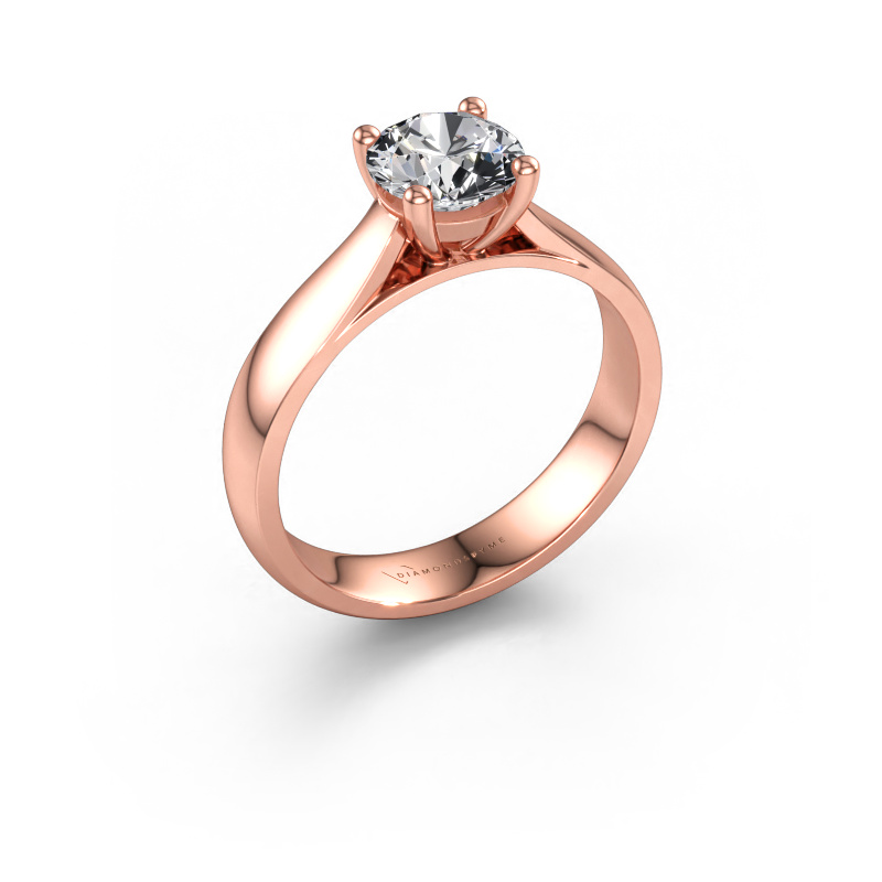 Bild av Förlovningsring Sam 585 roséguld Diamant 1.00 crt
