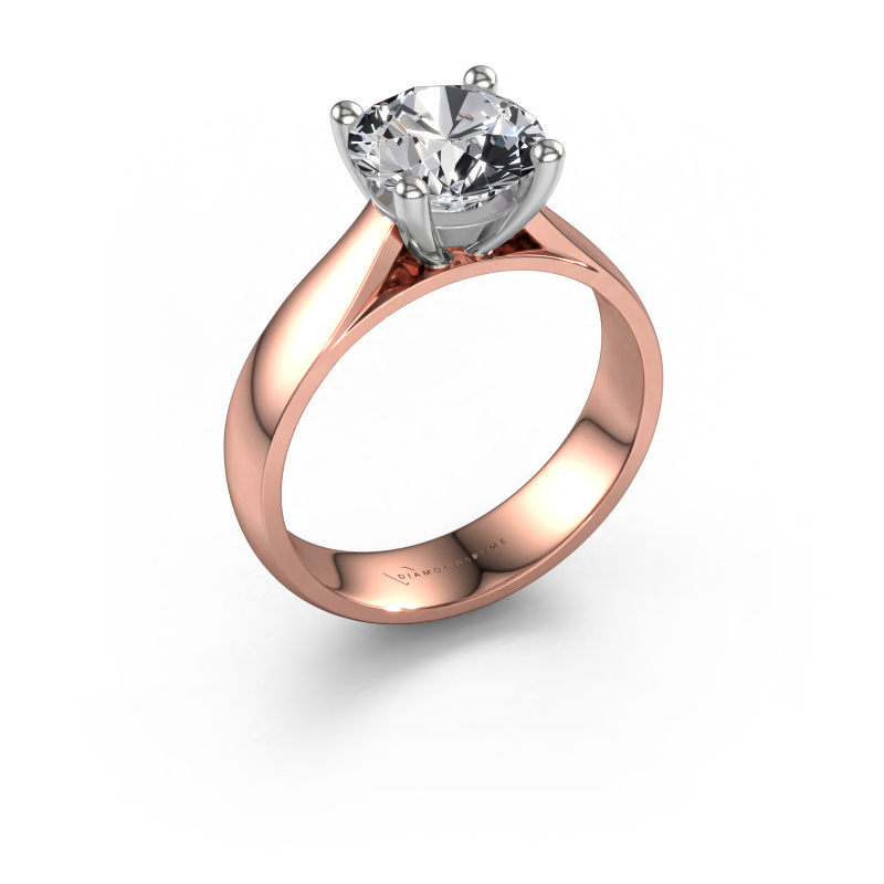 Image de Bague de fiançailles Sam 585 or rose Diamant 2.00 crt