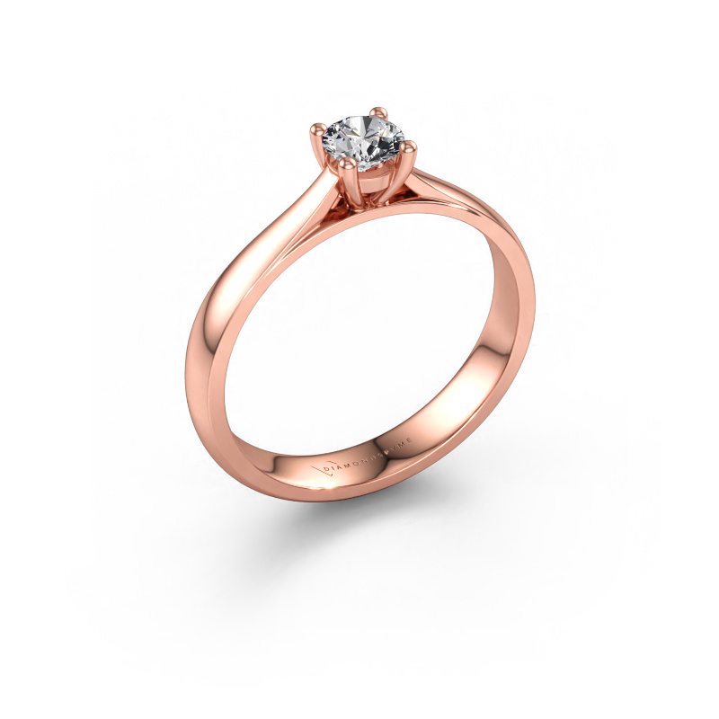 Immagine di Anello di fidanzamento Sam 585 oro rosa Diamante 0.30 crt
